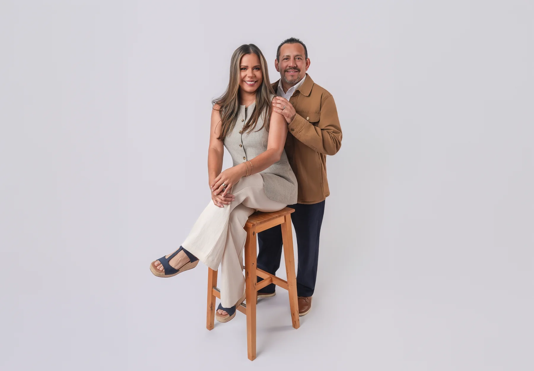 María Gabriela Blanco and her husband, the family behind Elite